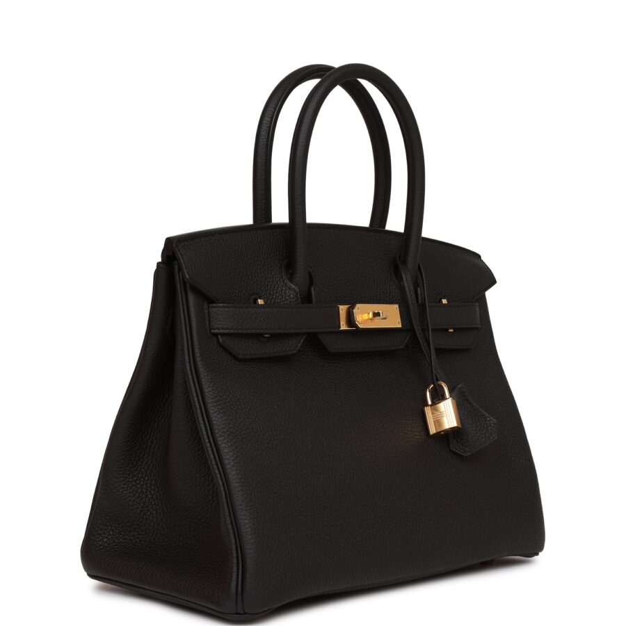 Hermes Birkin 30 Black Togo Gold Hardware | Studio Nafay