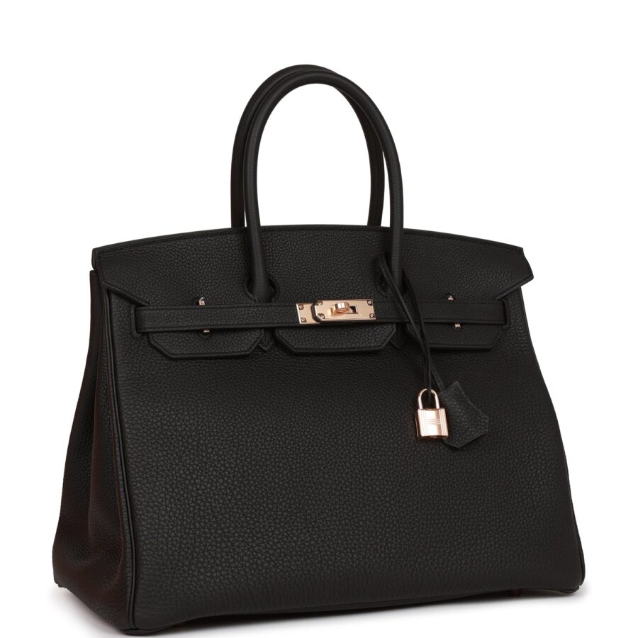 Hermes Birkin 35 Black Togo Rose Gold Hardware | Studio Nafay