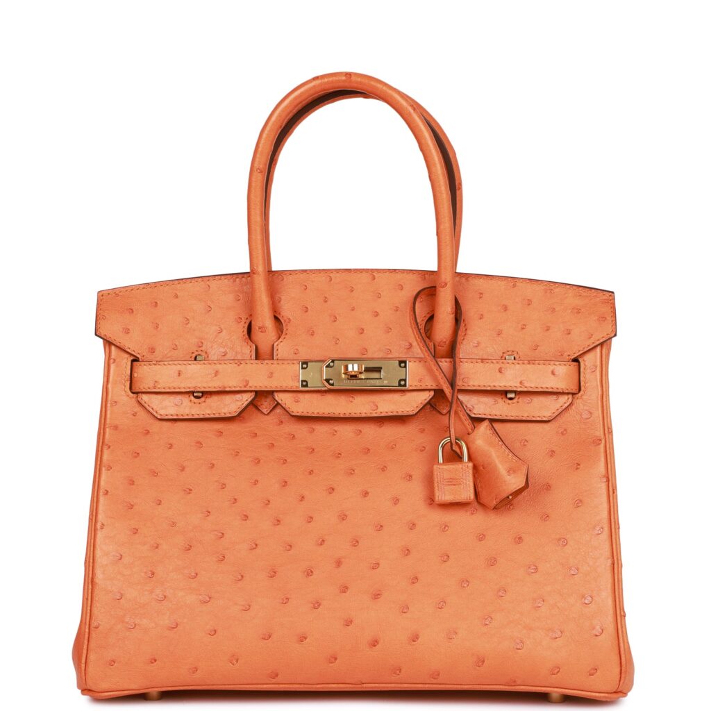 Hermes Birkin 30 Abricot Ostrich Gold Hardware - Product Image 2