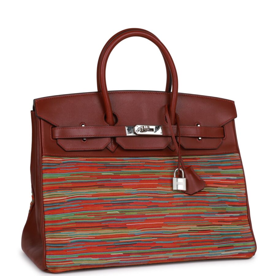 Hermes Birkin 35 Vibrato Rouge H Boxcalf Palladium Hardware | Studio Nafay