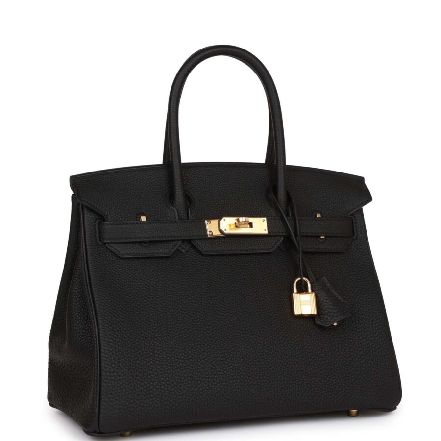 HermesBirkin 30 Black Togo Gold Hardware | Studio Nafay