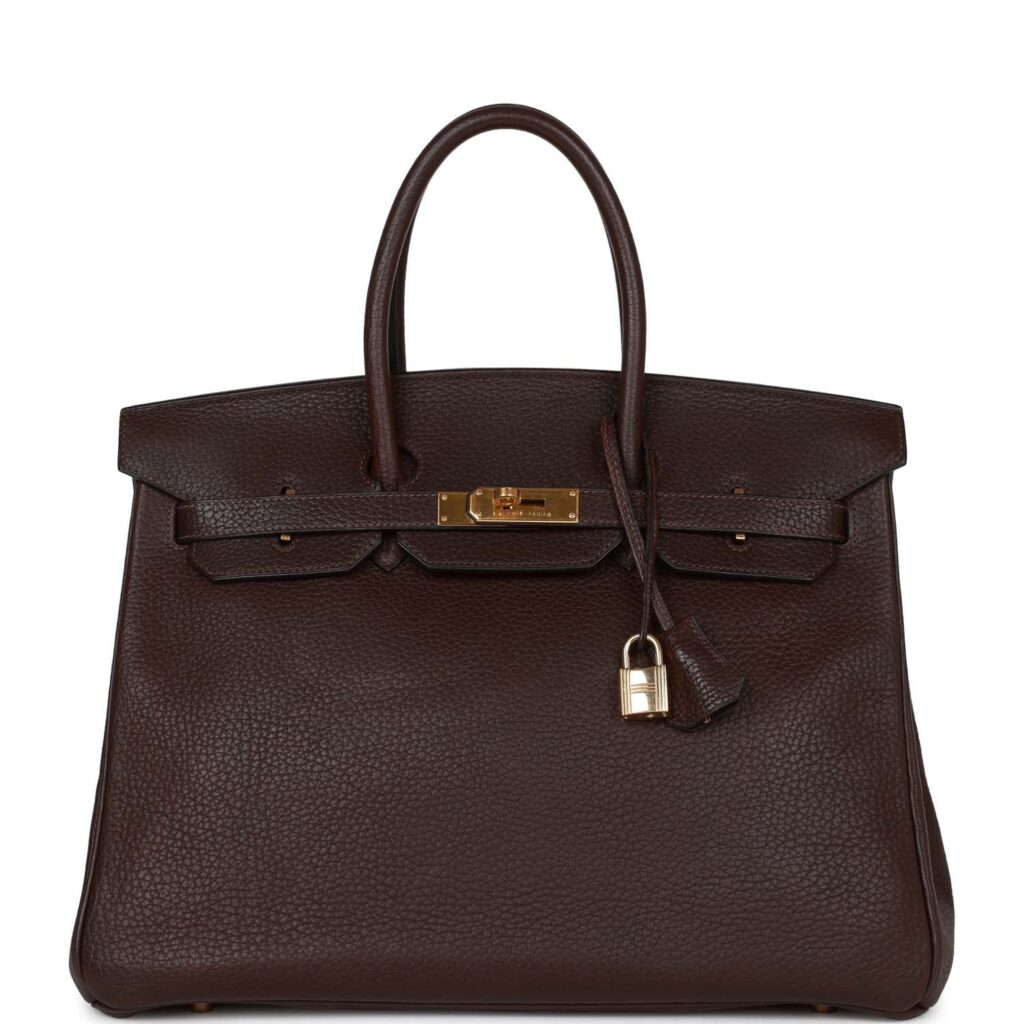 Hermes Birkin 35 Marron Fonce Fjord Gold Hardware - Product Image 2