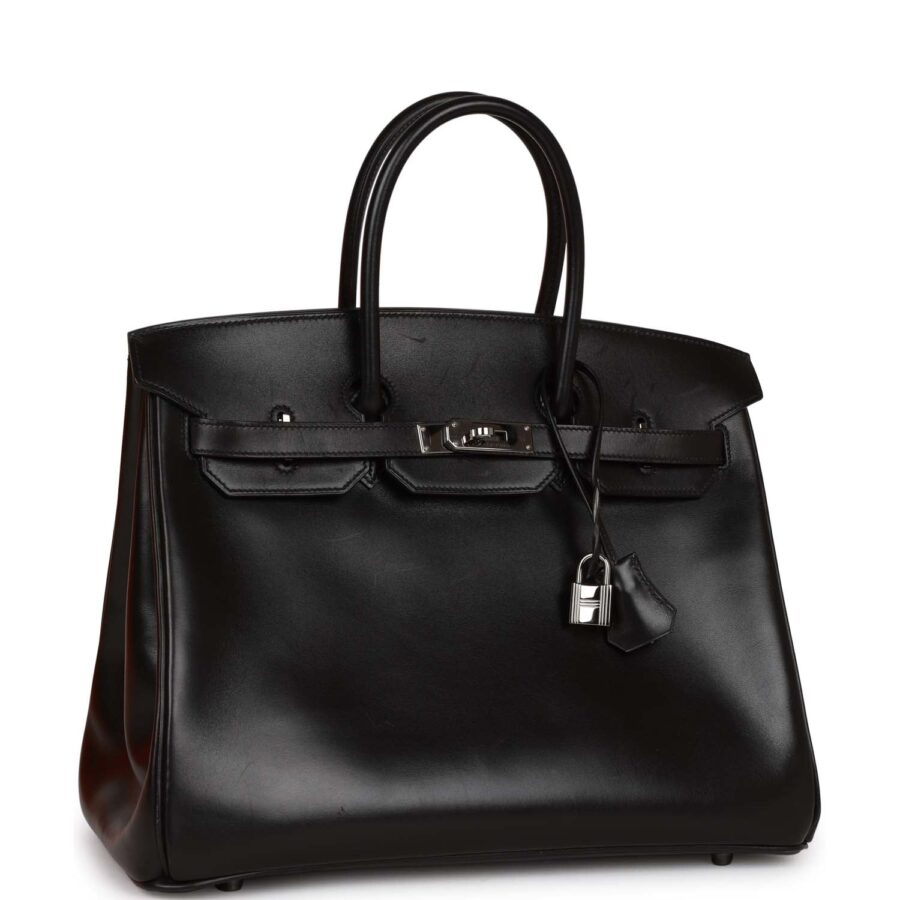 Hermes Special Order (HSS) Birkin 35 Black Box Verso Palladium Hardware | Studio Nafay