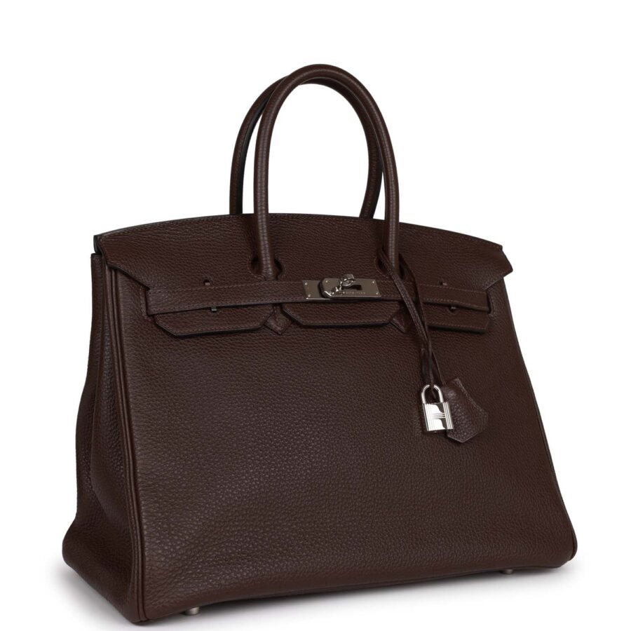 Hermes Birkin 35 Chocolate Togo Palladium Hardware | Studio Nafay