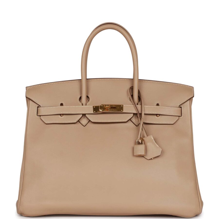 Hermes Birkin 35 Argile Swift Gold Hardware | Studio Nafay