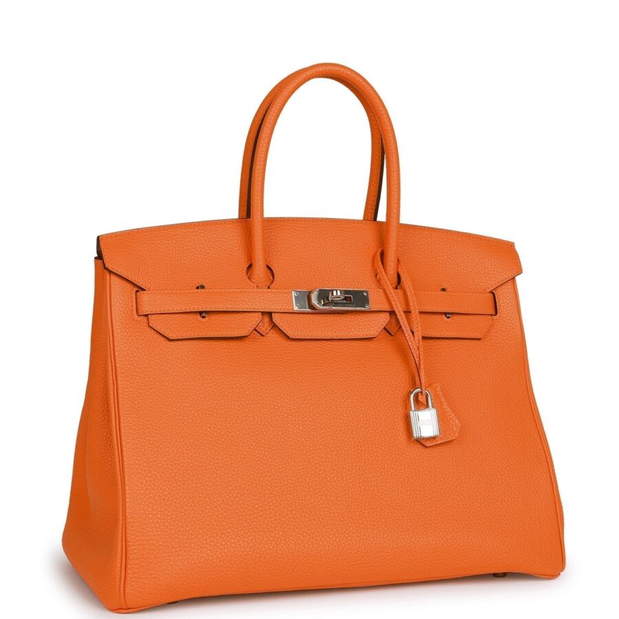 Hermes Birkin 35 Orange H Togo Palladium Hardware | Studio Nafay
