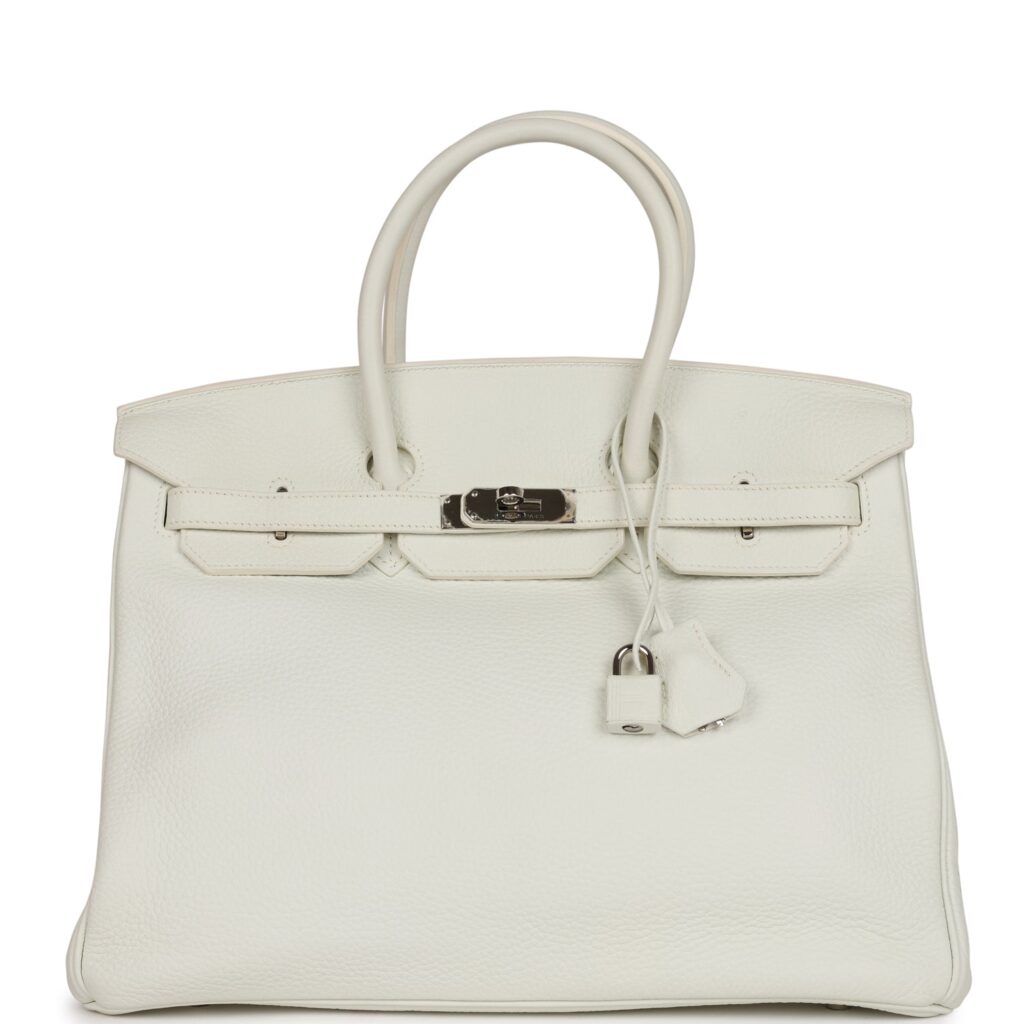 Hermes Birkin 35 White Togo Palladium Hardware - Product Image 2