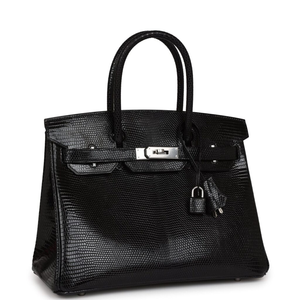 Hermes Birkin 30 Black Niloticus Lizard Palladium Hardware - Product Image 2
