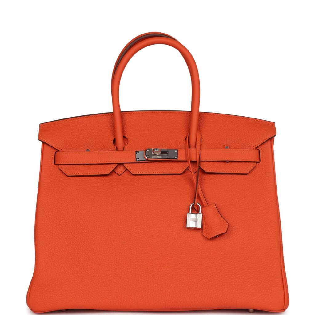 Hermes Birkin 35 Feu Togo Palladium Hardware - Product Image 2