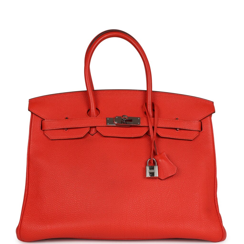 Hermes Birkin 35 Rouge Tomate Togo Palladium Hardware - Product Image 2