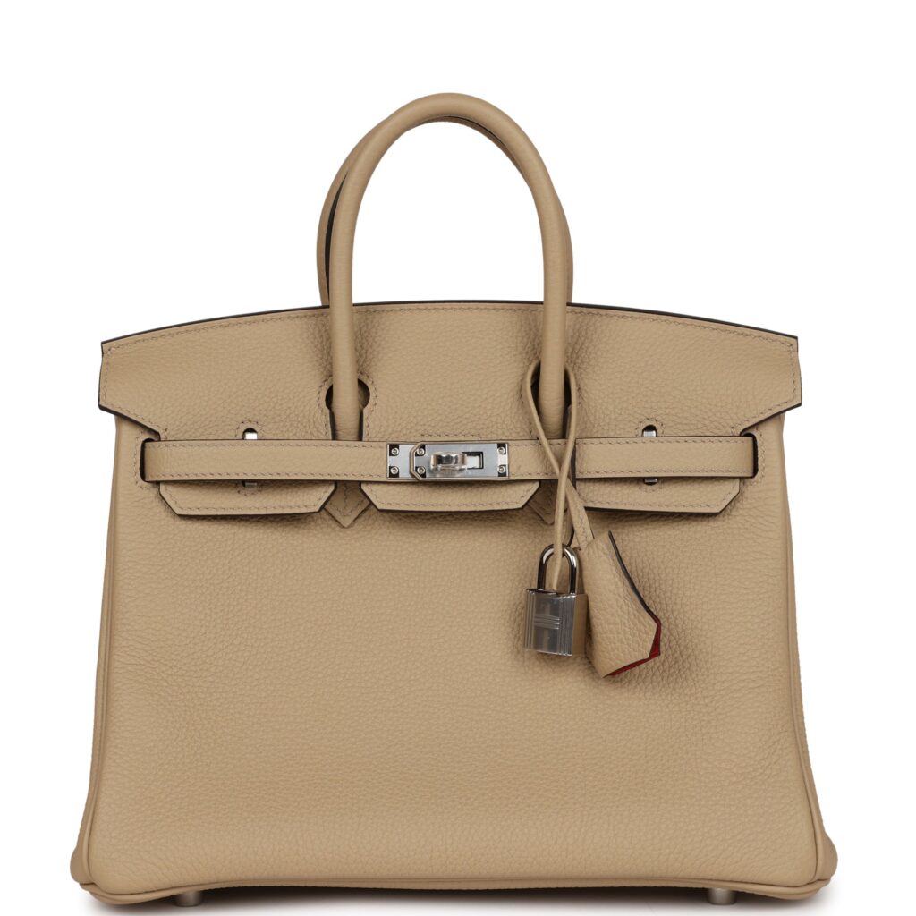 Hermes Birkin 25 Trench Verso Togo Palladium Hardware - Product Image 2
