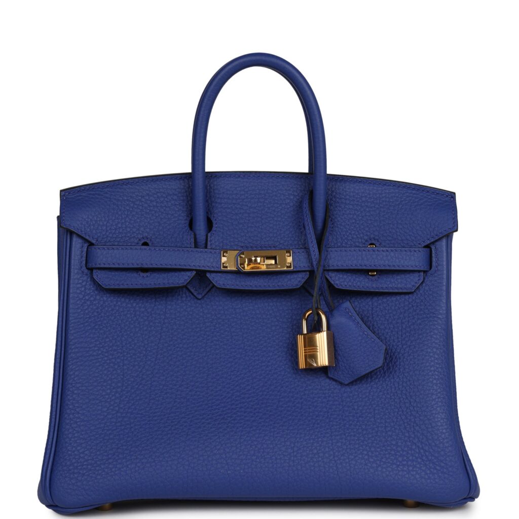 Hermes Birkin 25 Bleu Electric Togo Gold Hardware - Product Image 2