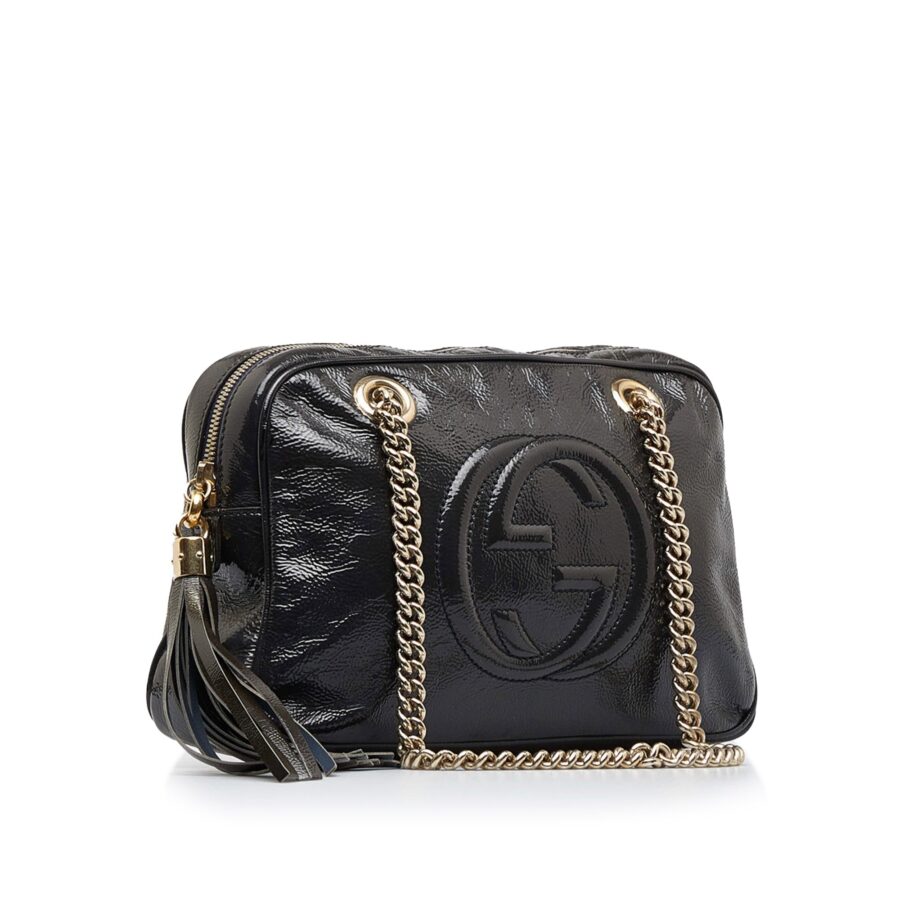 Gucci Soho Chain Black Leather | Studio Nafay