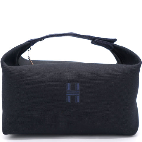 HERMÈS CANVAS LARGE BRIDE A BRAC POUCH BLEU NUIT | Studio Nafay