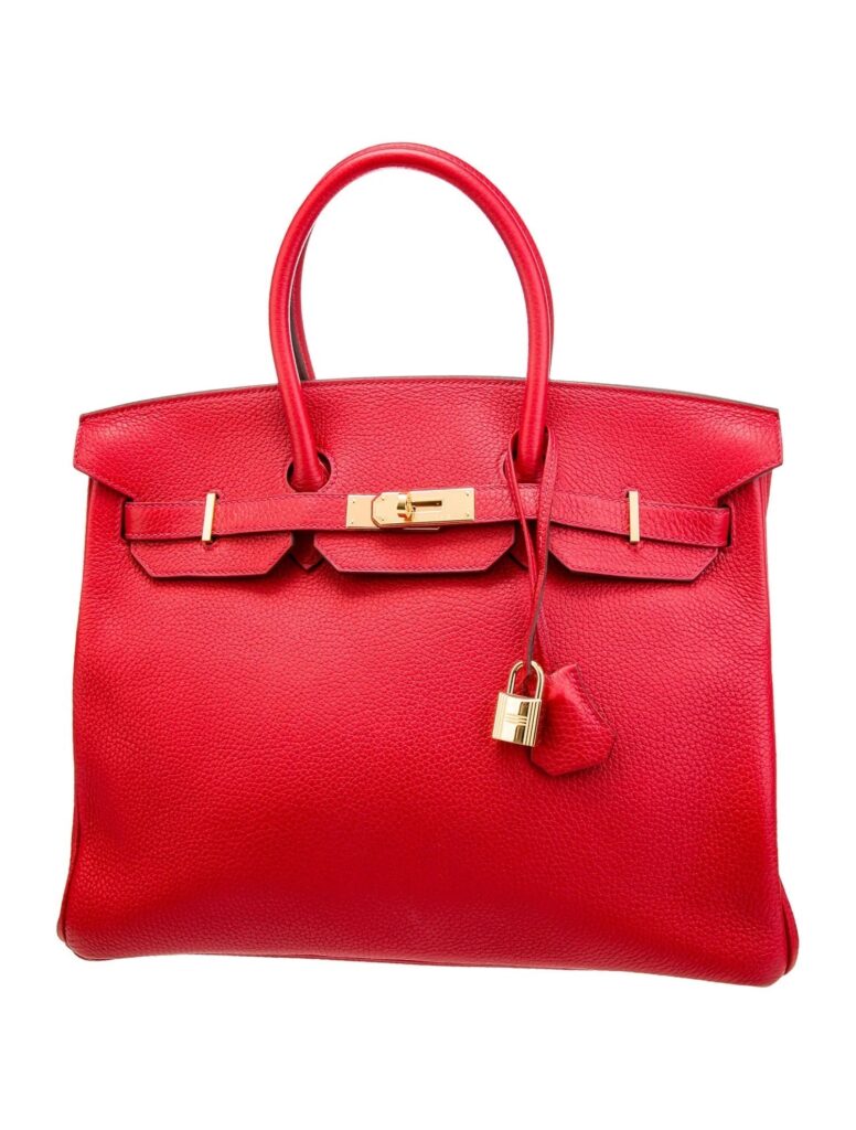 HERMÈS BIRKIN 35 RUBY CLEMENCE HANDBAG - Product Image 2