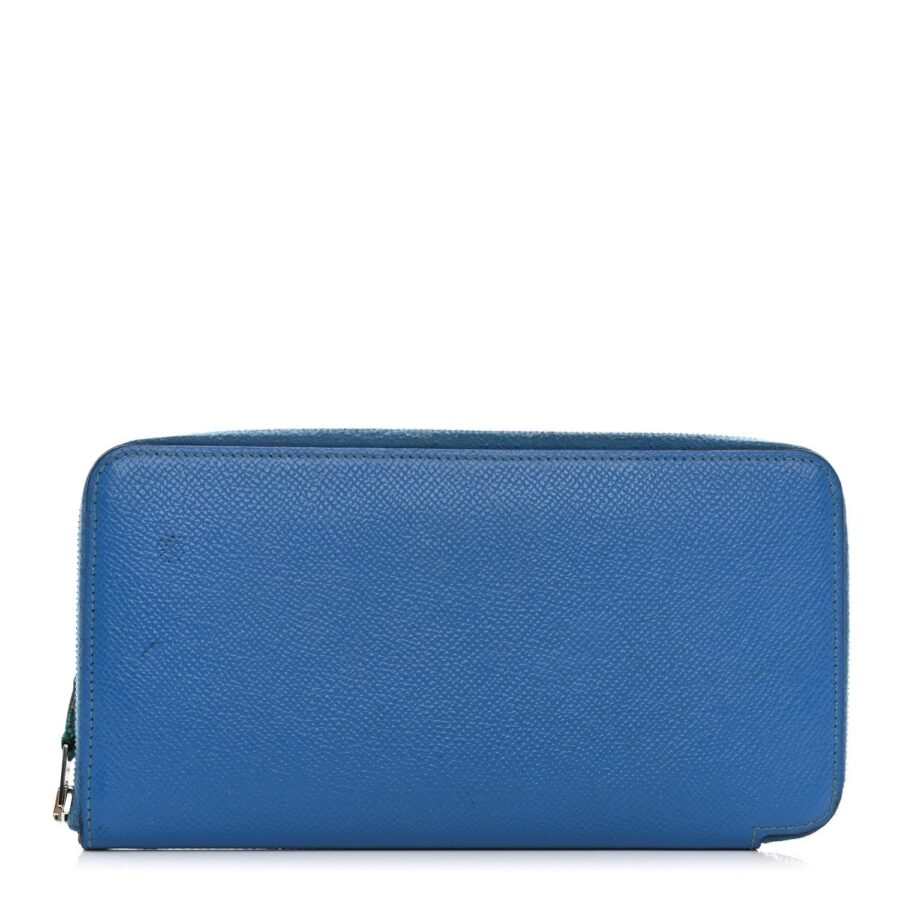 HERMÈS EPSOM LEATHER SILK'IN LONG ZIP AROUND WALLET IN ZANZIBAR | Studio Nafay