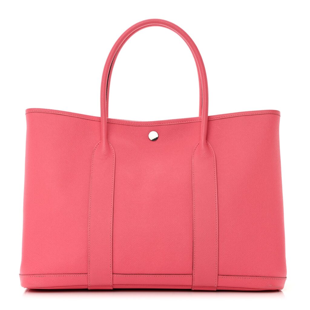 HERMÈS EPSON LEATHER GARDEN PARTY 36 MM BAG ROSE AZALEE - Product Image 2