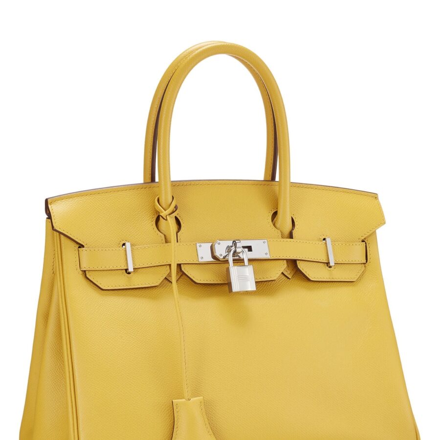 HERMÈS EPSOM LEATHER JAUNE AMBRE BIRKIN 30 HANDBAG | Studio Nafay