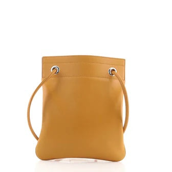HERMÈS ALINE MILO SWIFT LAMBSKIN LEATHER MINI BAG JAUNE D'OR | Studio Nafay