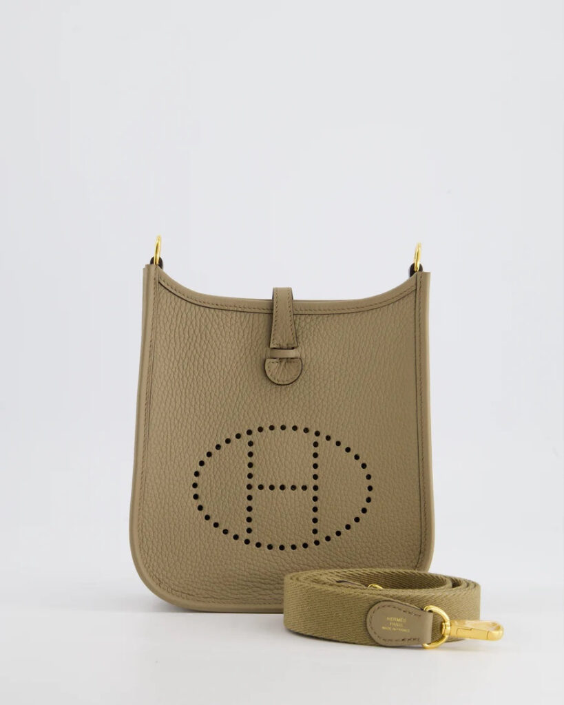 HERMÈS CLEMENCE LEATHER MINI EVELYNE CROSSBODY BAG - Product Image 2