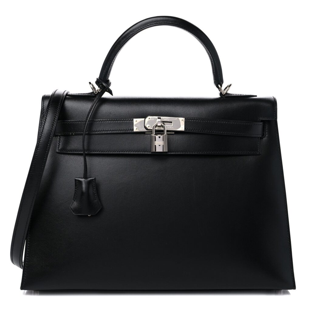 HERMÈS PHW KELLY 32 SWIFT LEATHER SHOULDER BAG - Product Image 2