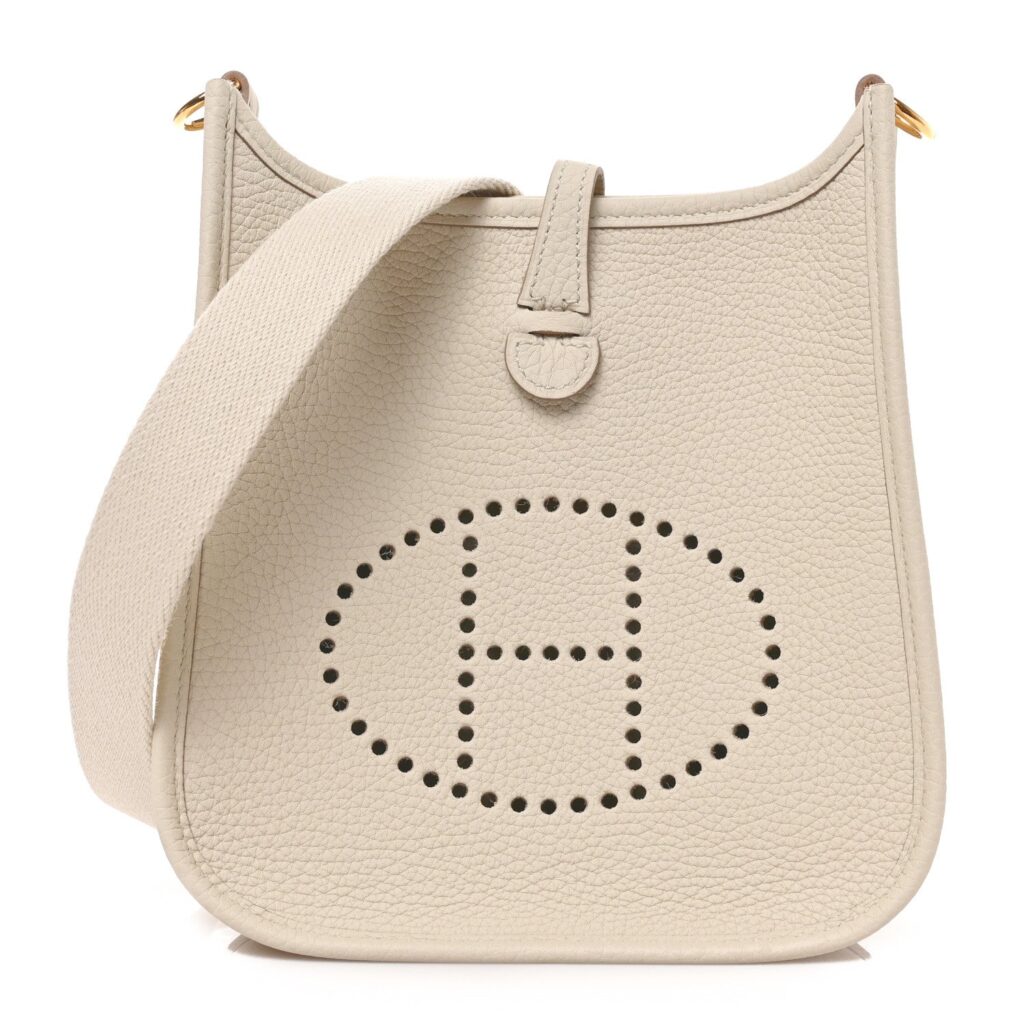 HERMÈS AMAZONE EVELYNE TAURILLON CLEMENCE LEATHER TPM BETON CROSSBODY - Product Image 2