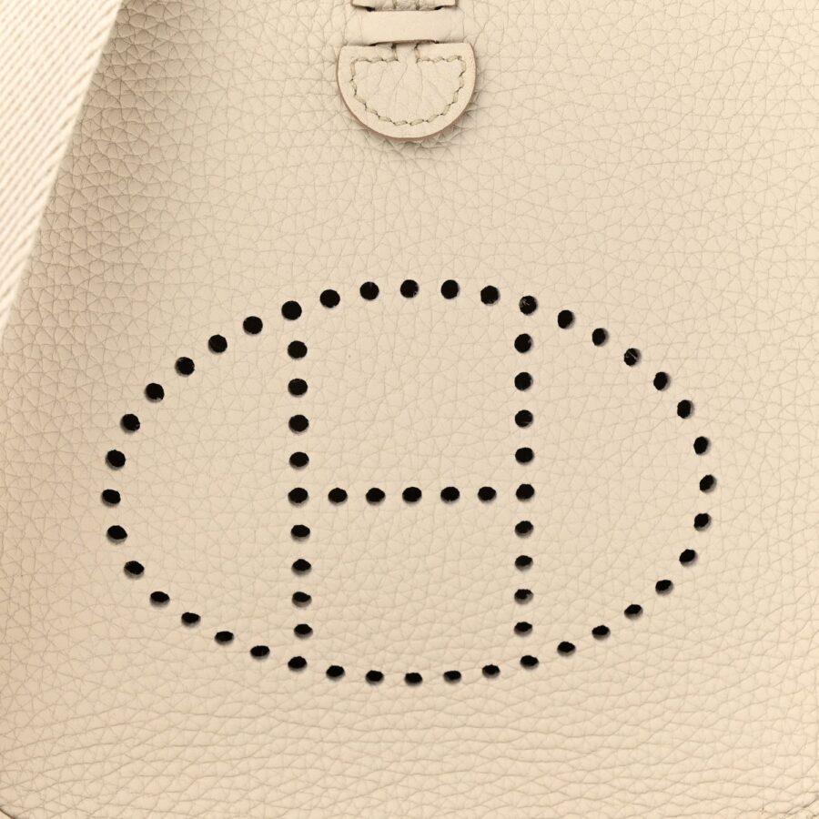HERMÈS AMAZONE EVELYNE TAURILLON CLEMENCE LEATHER TPM BETON CROSSBODY | Studio Nafay