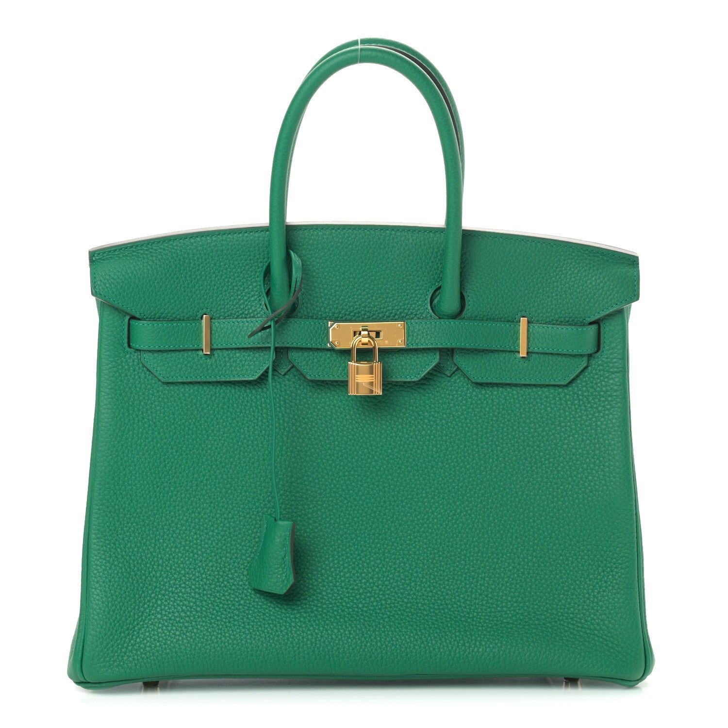 HERMÈS TOGO LEATHER BIRKIN 35 VERT VERTIGO HANDBAG