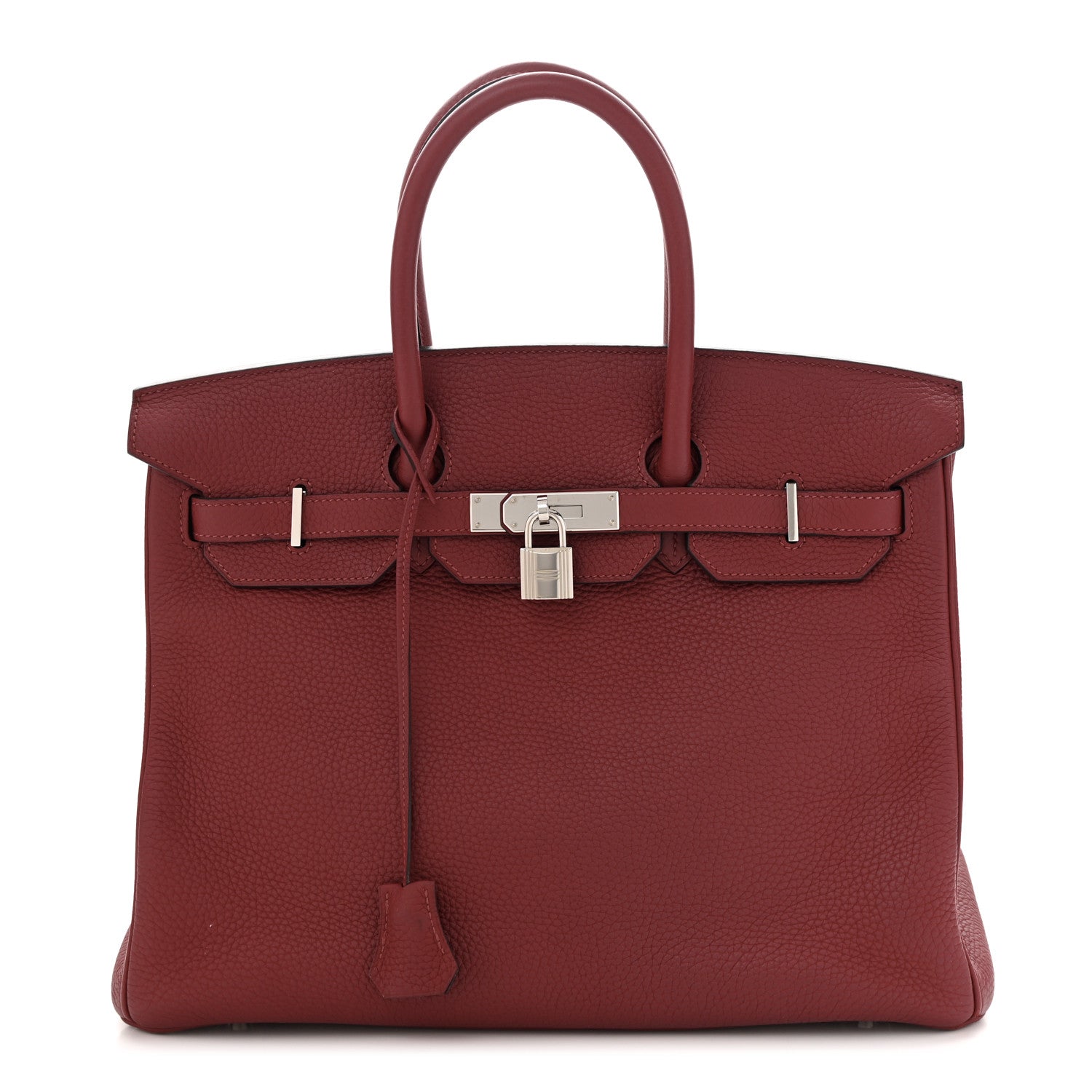 HERMÈS ROUGE GRENAT TOGO LEATHER BIRKIN 35 HANDBAG