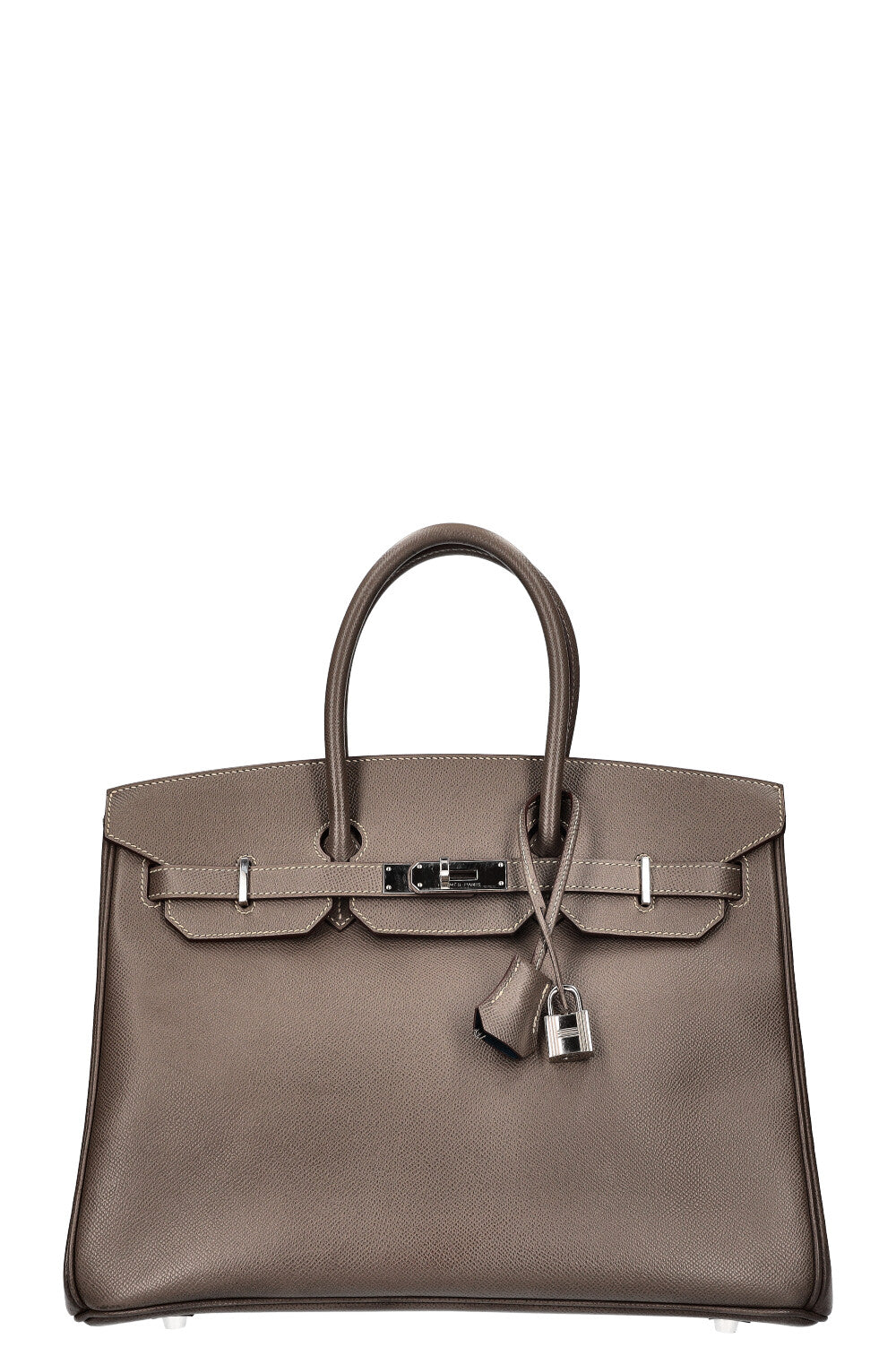 HERMÈS Birkin 35 Verso Epsom Étain Bleu Agate