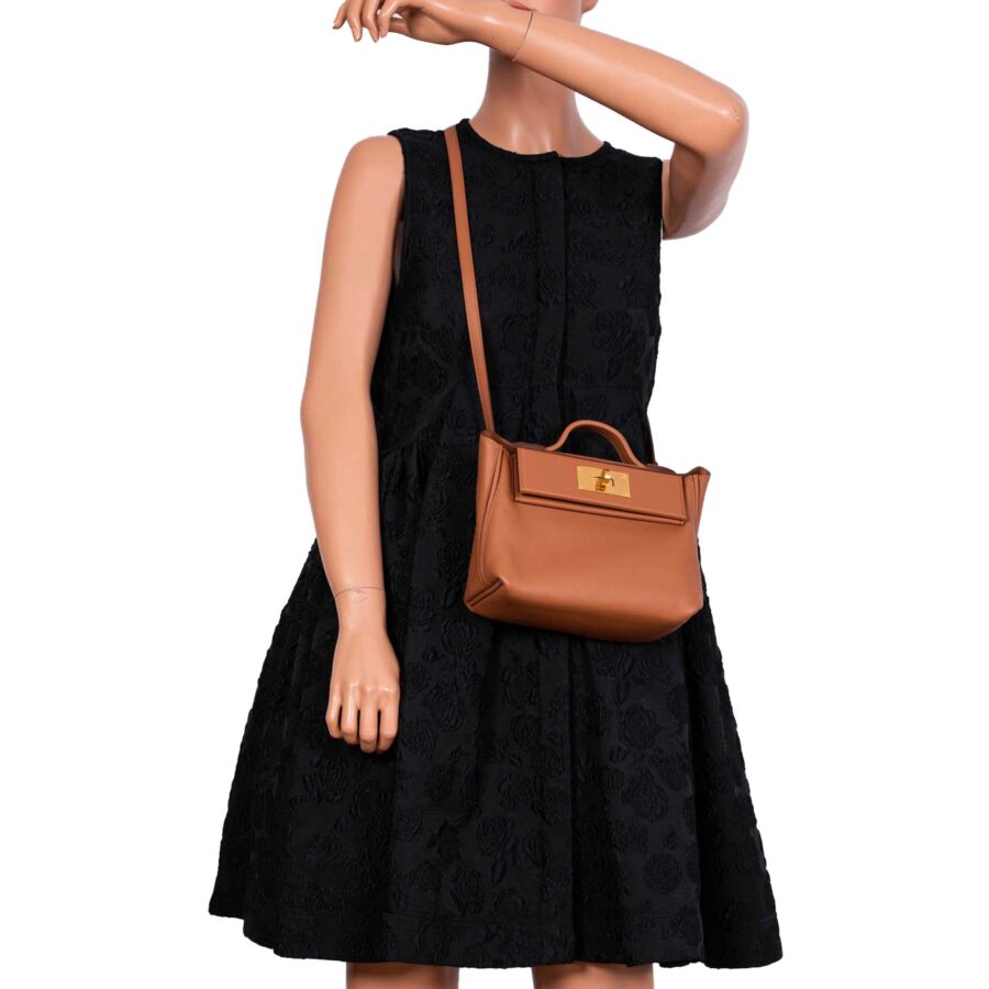 Hermes 24/24 21 Gold Evercolor and Swift Leather Gold Hardware -, Z | Studio Nafay