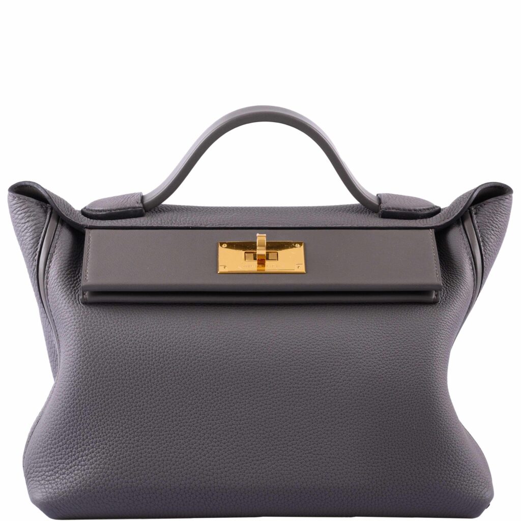 Hermes 24/24 29 Etain Swift and Togo Leather Gold Hardware - Product Image 2