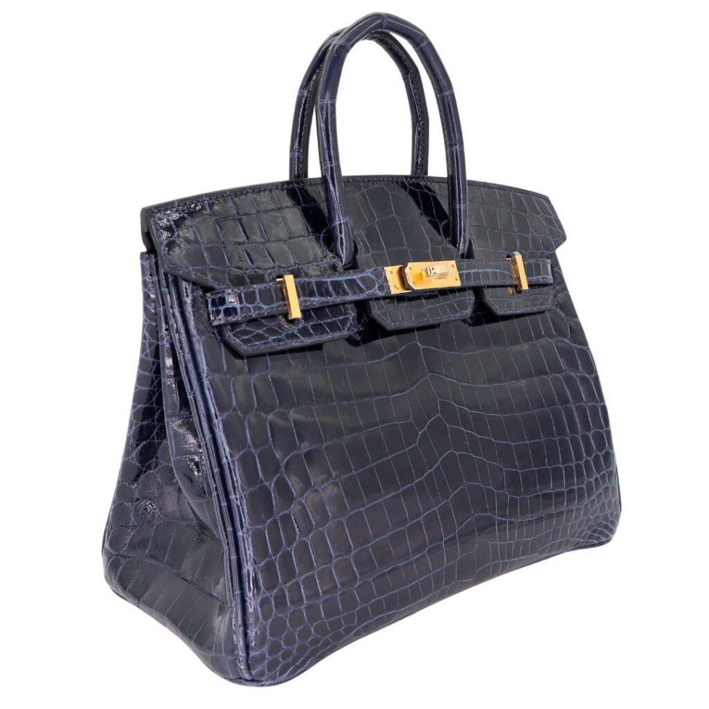 Hermes25cm Birkin Bleu Baltique Shiny Niloticus Gold Hardware - Product Image 2