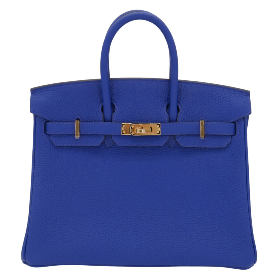 Hermes25cm Birkin Bleu Royal Togo Leather Gold Hardware | Studio Nafay