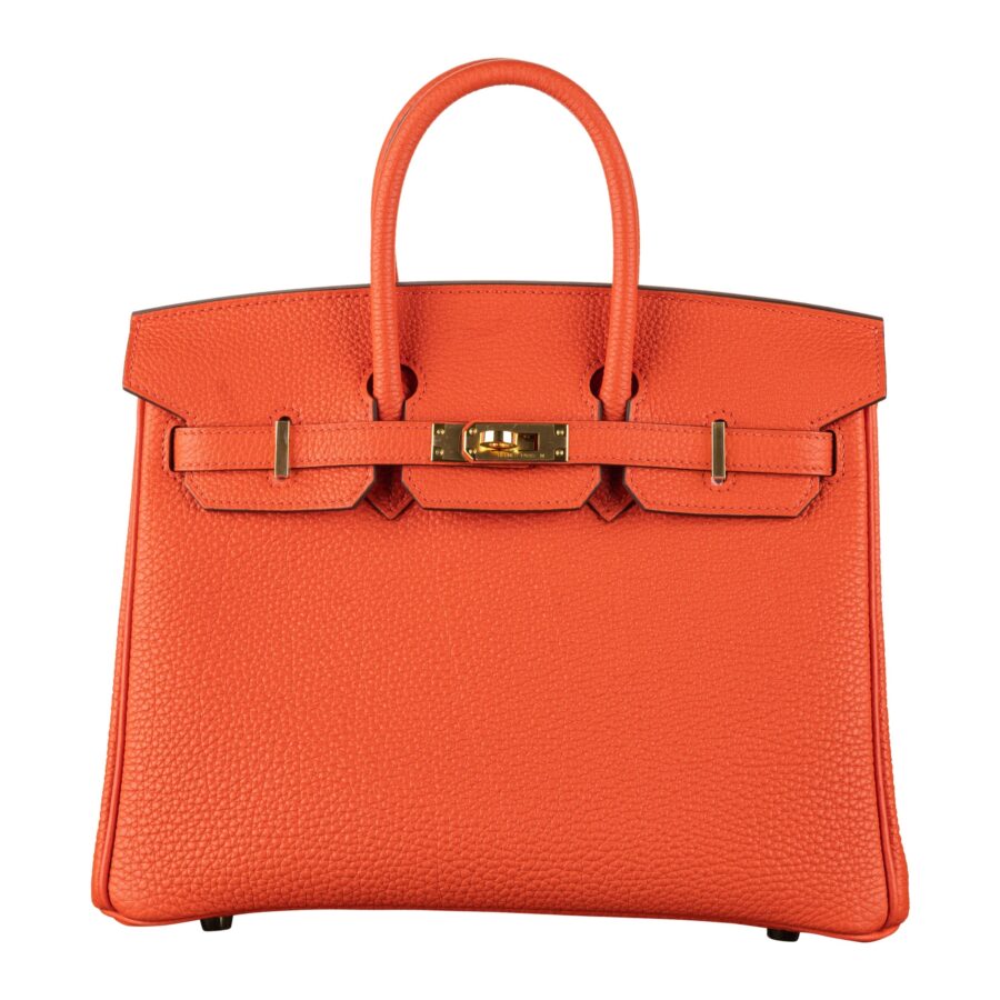 Hermes25cm Birkin Capucine Togo Leather Gold Hardware | Studio Nafay