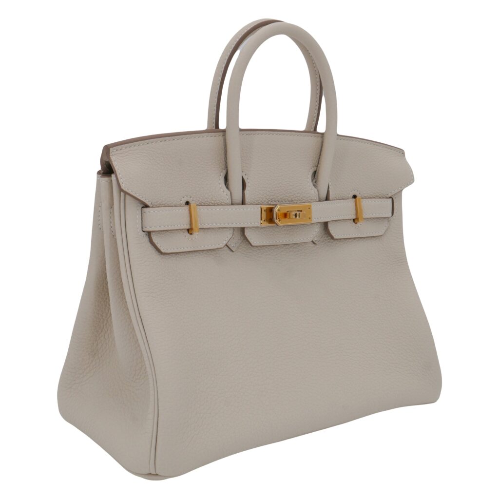 Hermes25cm Birkin Craie Togo Leather Gold Hardware - Product Image 2