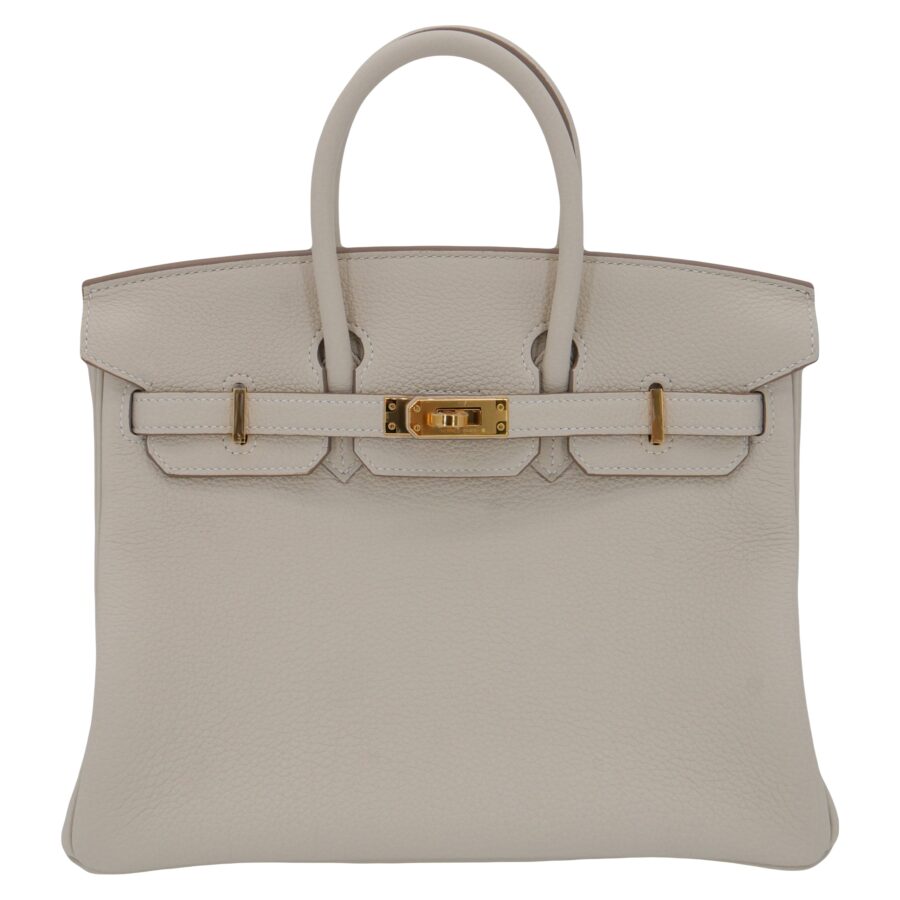 Hermes25cm Birkin Craie Togo Leather Gold Hardware | Studio Nafay