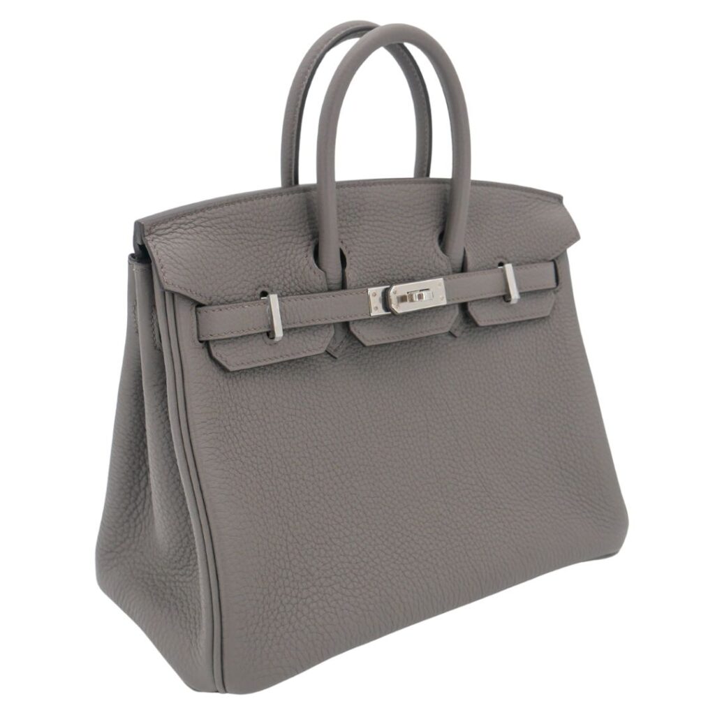 Hermes25cm Birkin Gris Meyer Togo Leather Palladium Hardware - Product Image 2