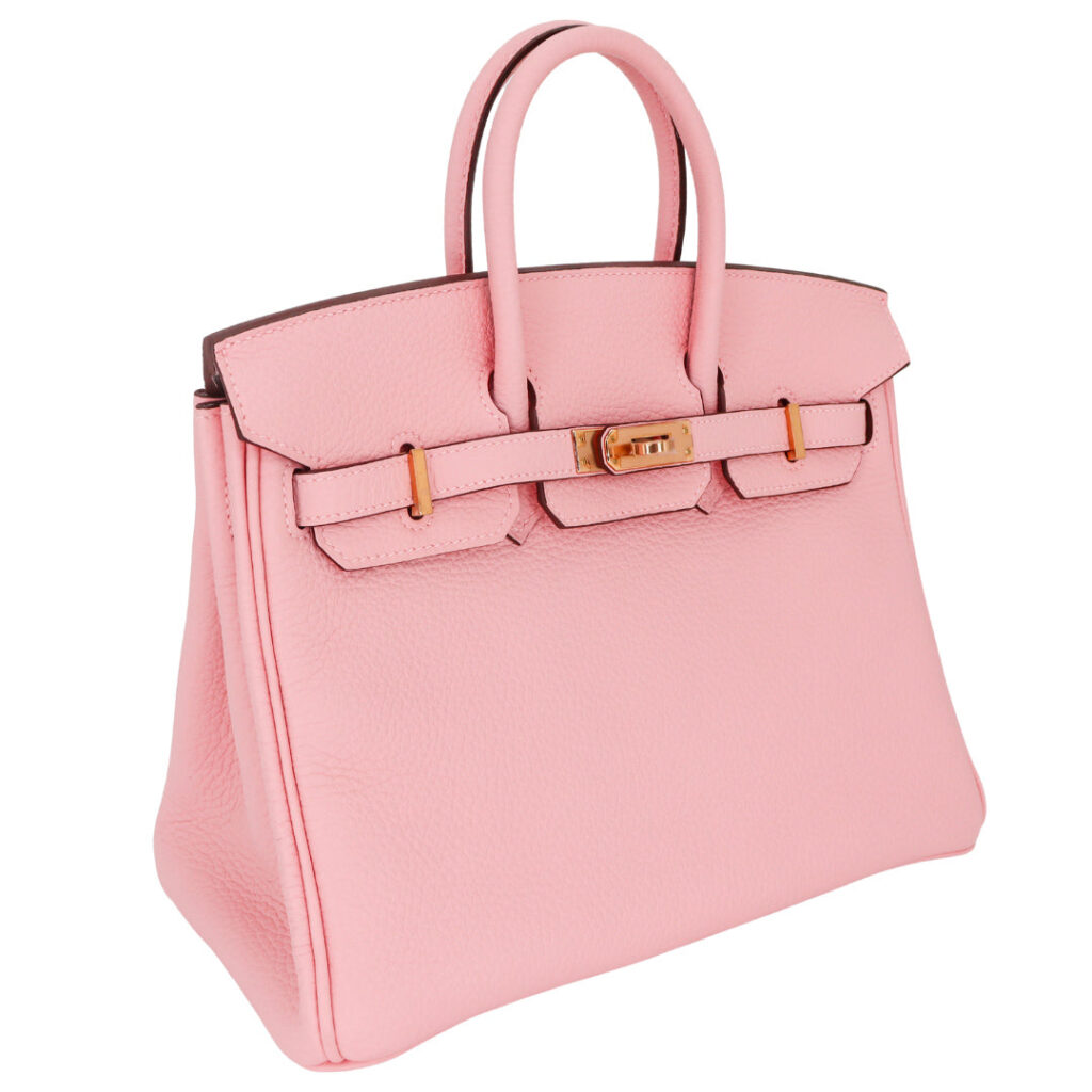 Hermes25cm Birkin HSS Rose Sakura Clemence Leather Rose Gold Hardware - Product Image 2