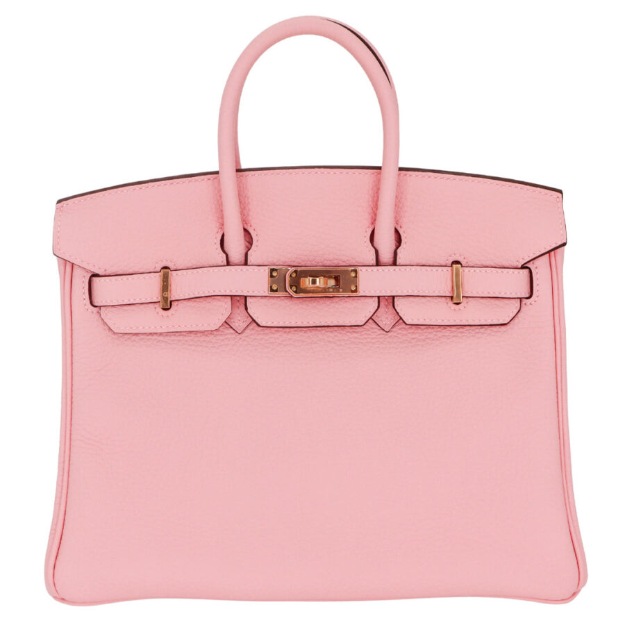 Hermes25cm Birkin HSS Rose Sakura Clemence Leather Rose Gold Hardware | Studio Nafay