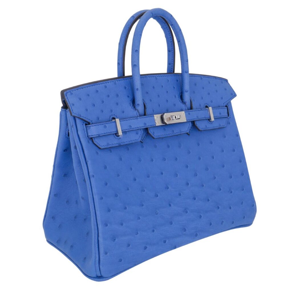 Hermes25cm Birkin Mykonos Ostrich Palladium Hardware - Product Image 2