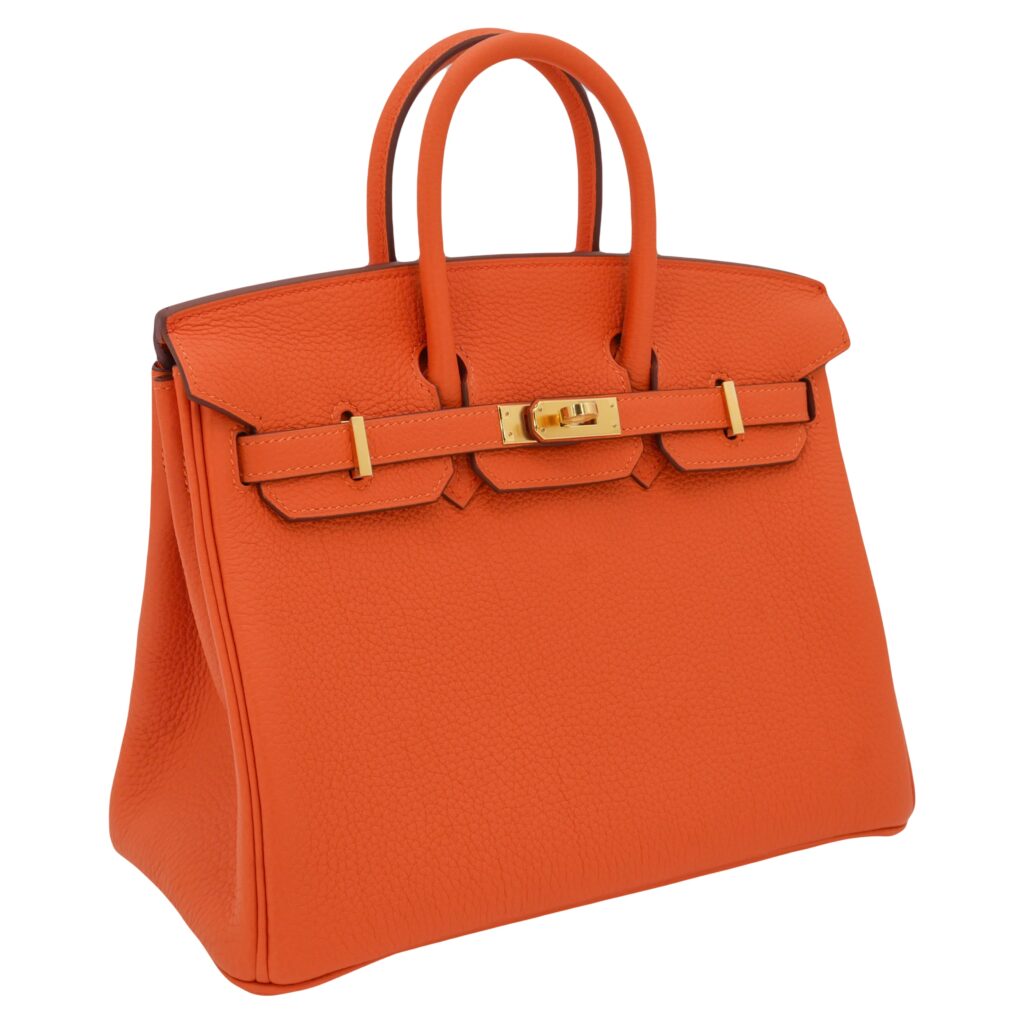 Hermes25cm Birkin Orange Togo Leather Gold Hardware - Product Image 2