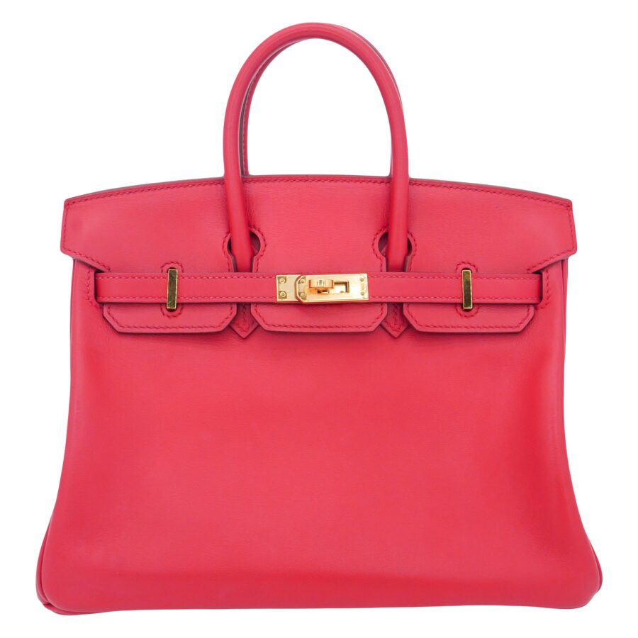 Hermes25cm Birkin Rouge Piment Swift Leather Gold Hardware | Studio Nafay