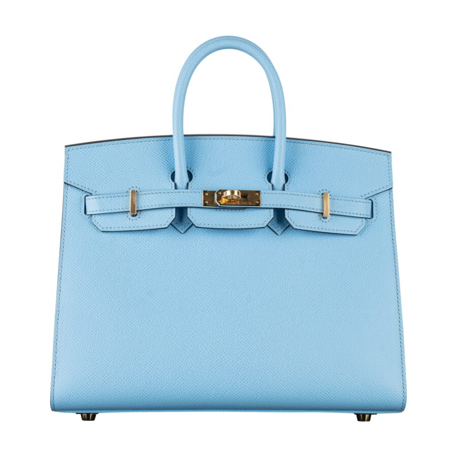 Hermes25cm Birkin Sellier Celeste Epsom Leather Gold Hardware | Studio Nafay