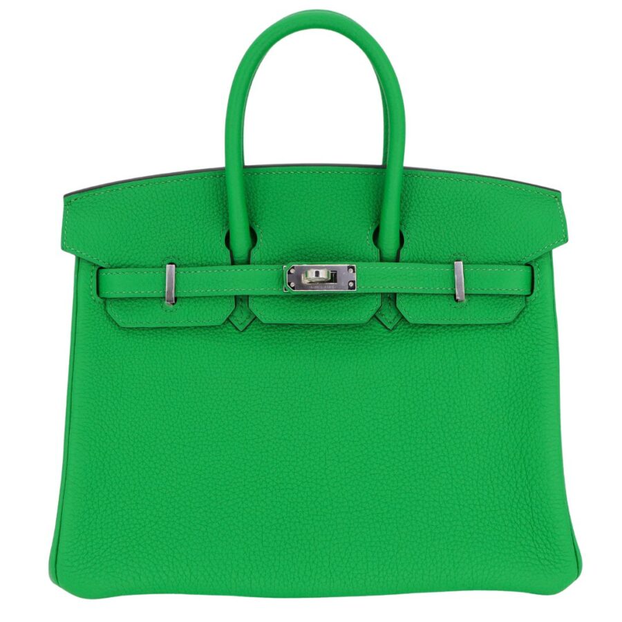 Hermes25cm Birkin Verso Bambou Togo Leather Palladium Hardware | Studio Nafay