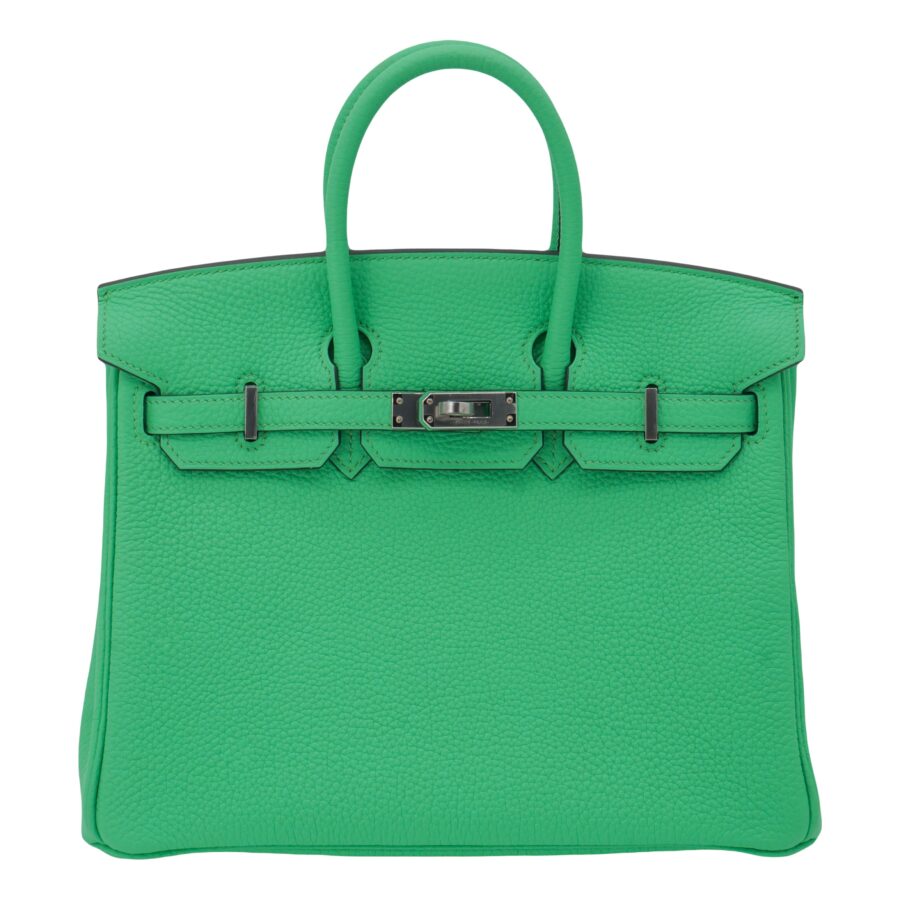 Hermes25cm Birkin Vert Comics Togo Leather Palladium Hardware | Studio Nafay