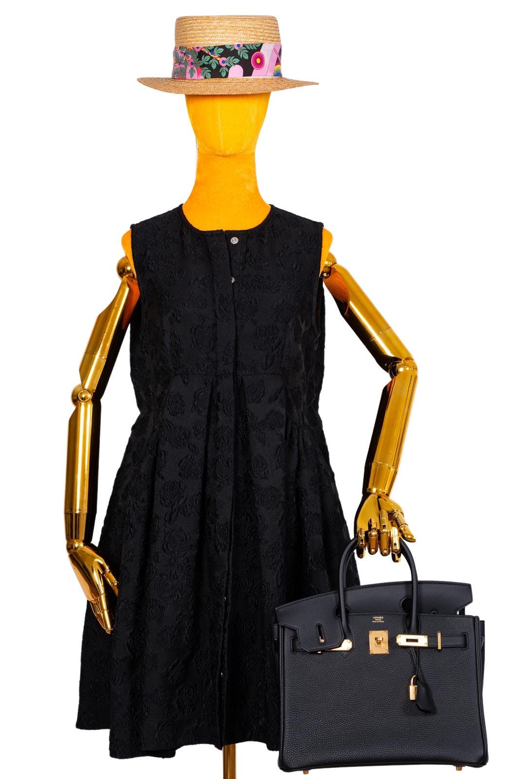 Hermes3 En 1 Birkin 30 Black Togo, Swift and Toile with Gold Hardware
