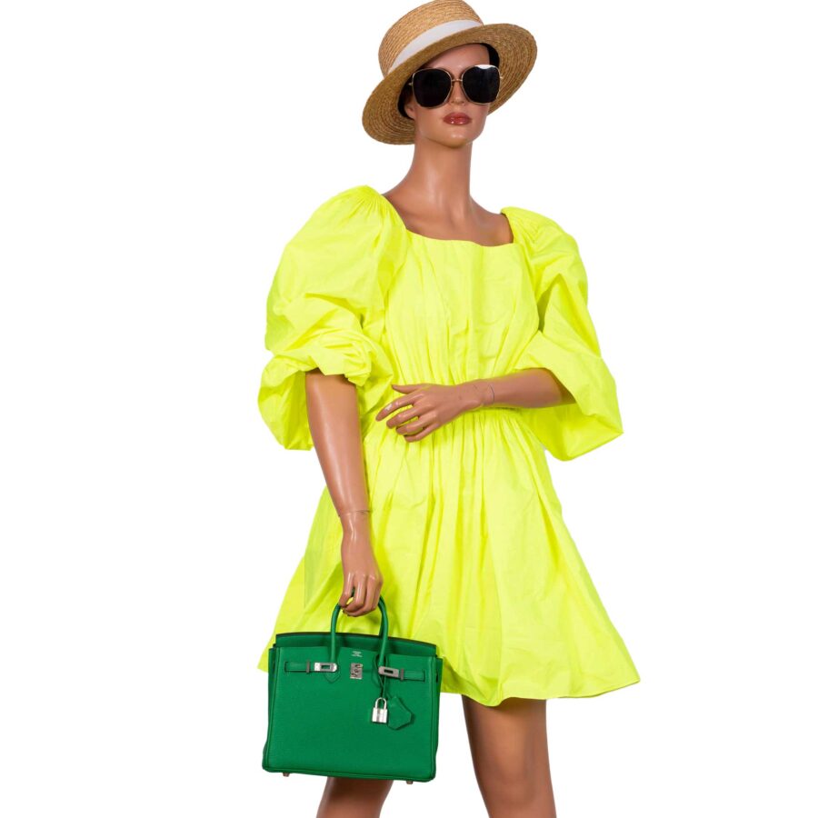 Hermes Birkin 25 Bambou (Bamboo) Green Togo with Palladium Hardware -, R Square | Studio Nafay