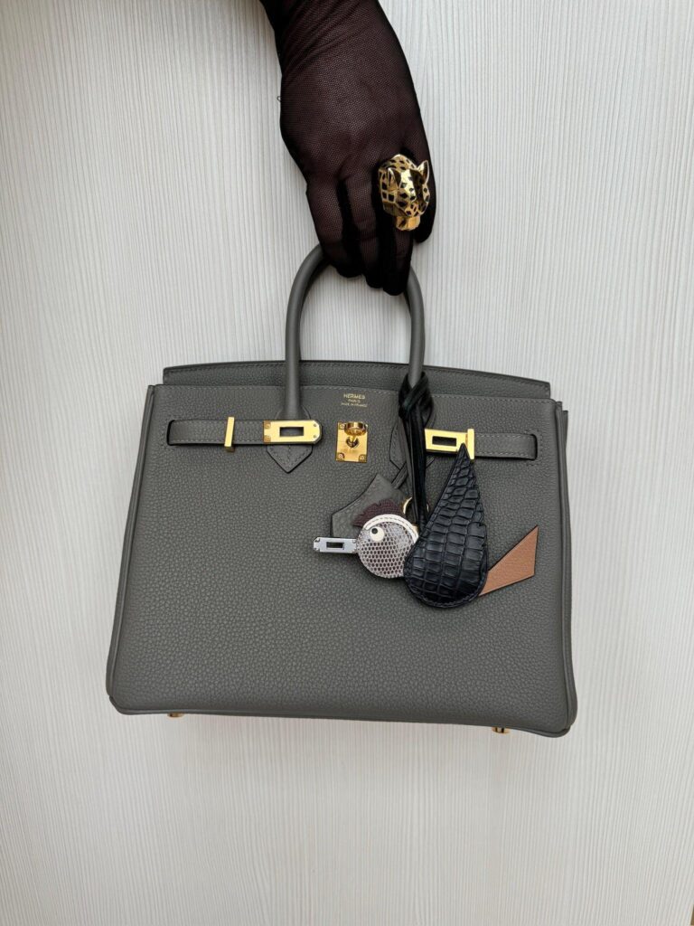 HermesBirkin 25 Gris Meyer Togo Gold Hardware - Product Image 2