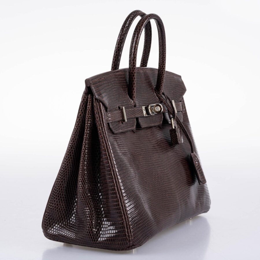 Hermes Birkin 25 Havane Nilo Lizard with Palladium Hardware -, K Square | Studio Nafay